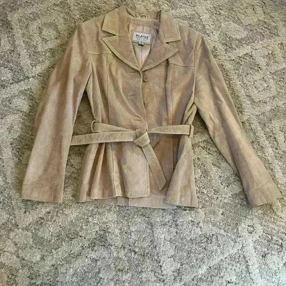 CLASSIC AND FABULOUS Wilson Suede Tan Jacket NWOT - Picture 5 of 5